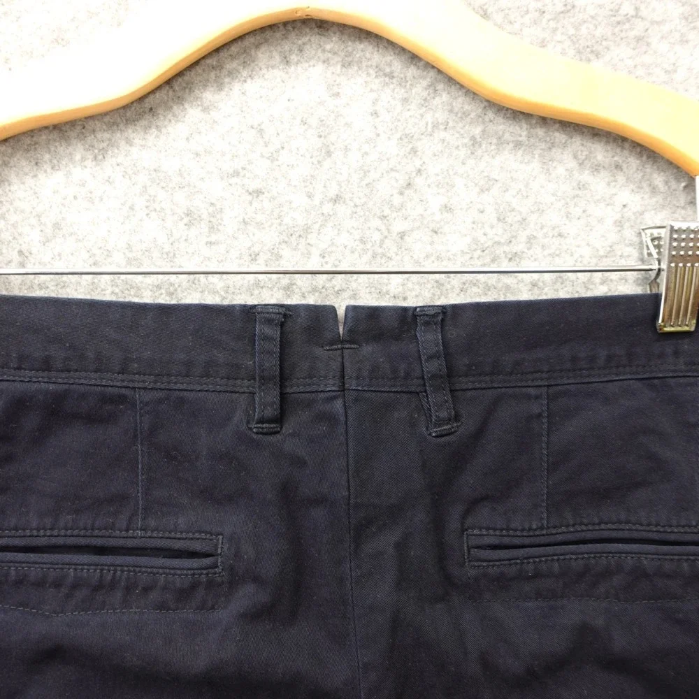 Mott Bow Pants Mens 36 Navy‎ Blue Charles Slim Stretch Chinos Work Preppy 37x31